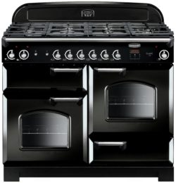 Rangemaster Classic 110cm Gas Range Cooker - Black.